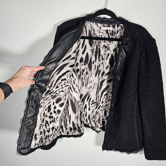 Basler Women's Black Tweed Jacket Lined, Size 46 (16) - Picture 9 of 12